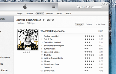 Your music has been transferred to iTunes.