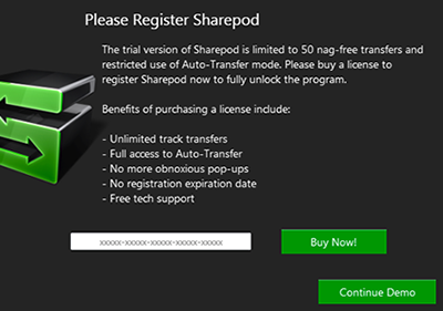 Registering Sharepod