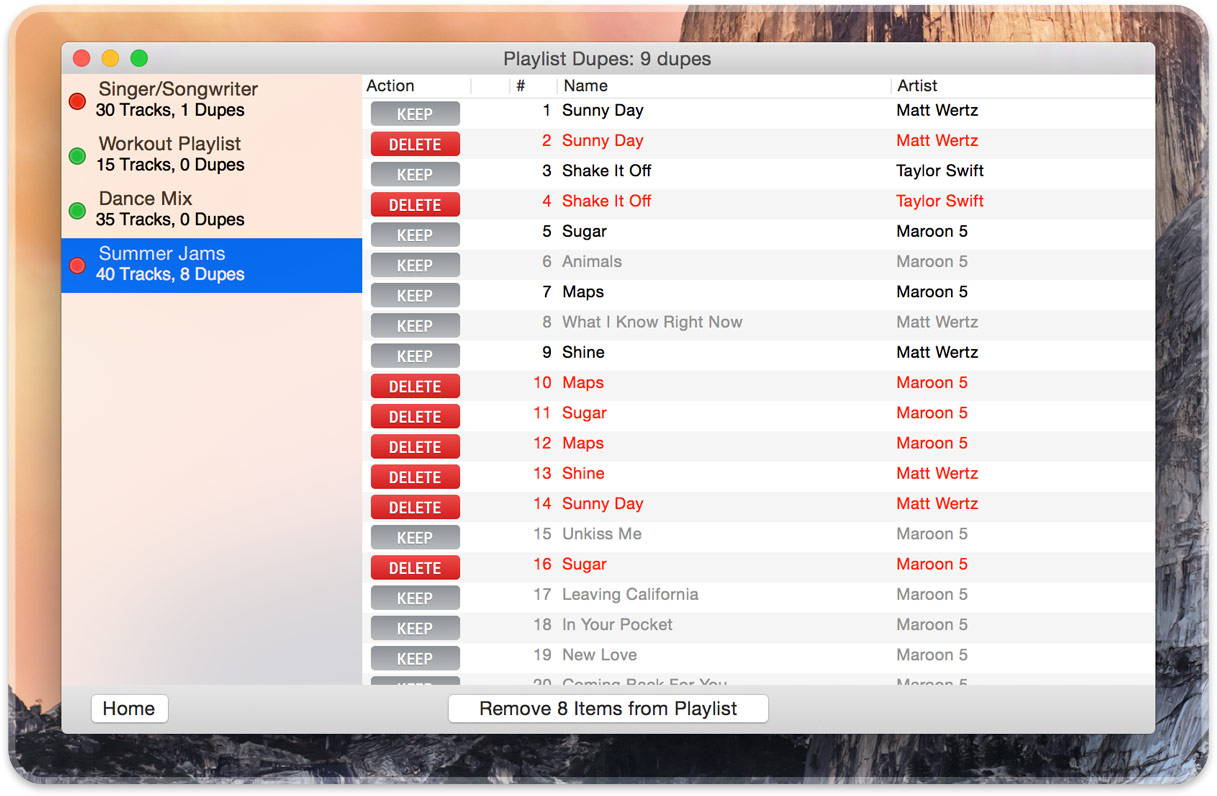 itunes playlist cleanup