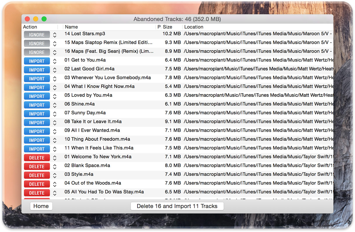 import missing files to itunes