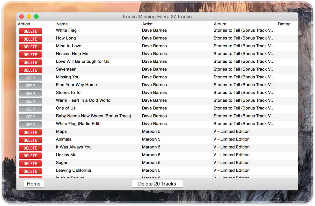 delete corrupt iTunes files
