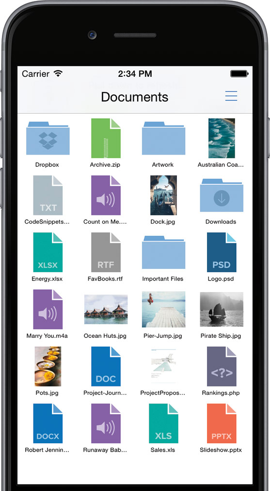 manage files on iphone